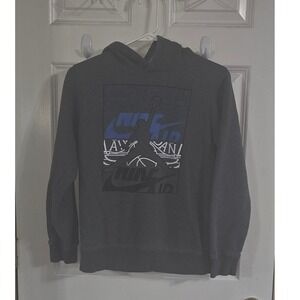 Jordan Boys Nike Air Jumpman Graphic‎ Hoodie Grey Lrg  A690-042-323